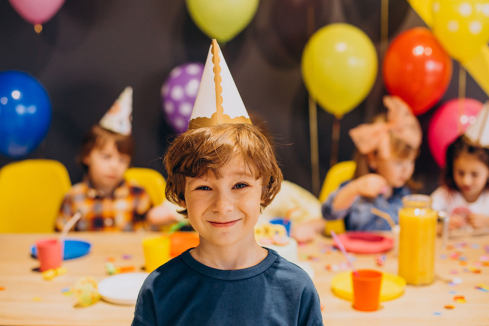 birthday boy at a birthday party